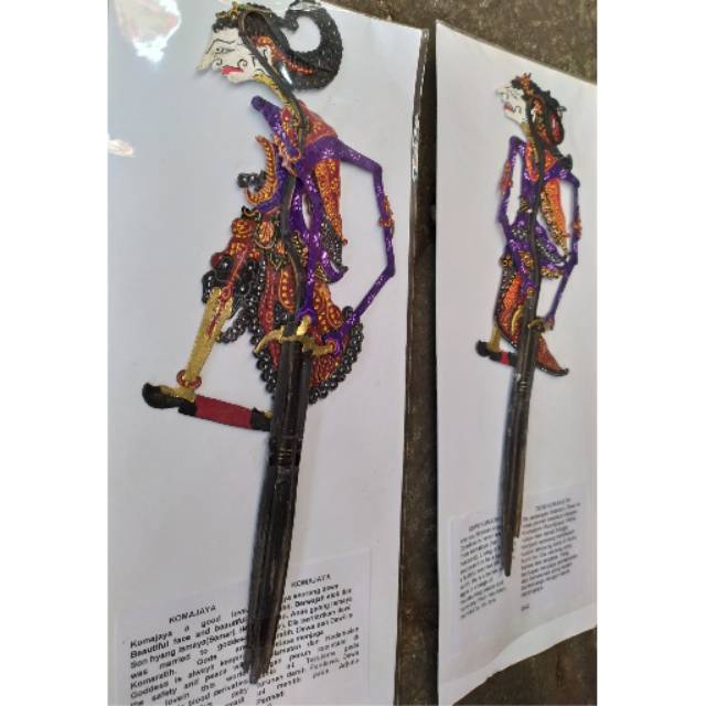(BISA COD) SEPASANG KERAJINAN MINIATUR WAYANG RADEN KUMAJAYA DAN DEWI KUMARATIH CAPERAN SUPER HALUS