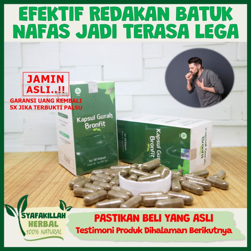 [ASLI] GURAH BRONFIT, Obat Batuk, Asma, TBC, Sesak Nafas, Bronkitis, Sinusitis