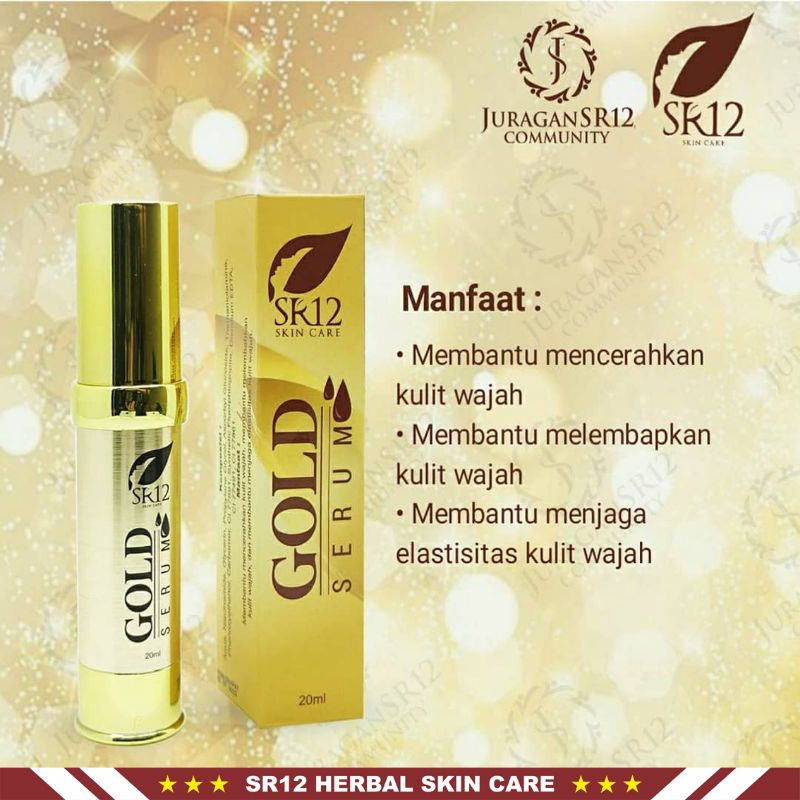 SR12 Gold Serum SR12 Serum Retinol Serum Wajah SR12 Skincare Pembersih Wajah SR12 Pelembab Wajah SR12 Pencerah Wajah SR12