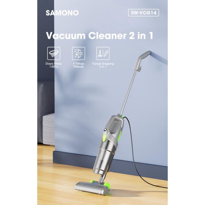 Samono SW-VCG14 Vacuum Cleaner Stik Penyedot Debu Gagang 2 in 1