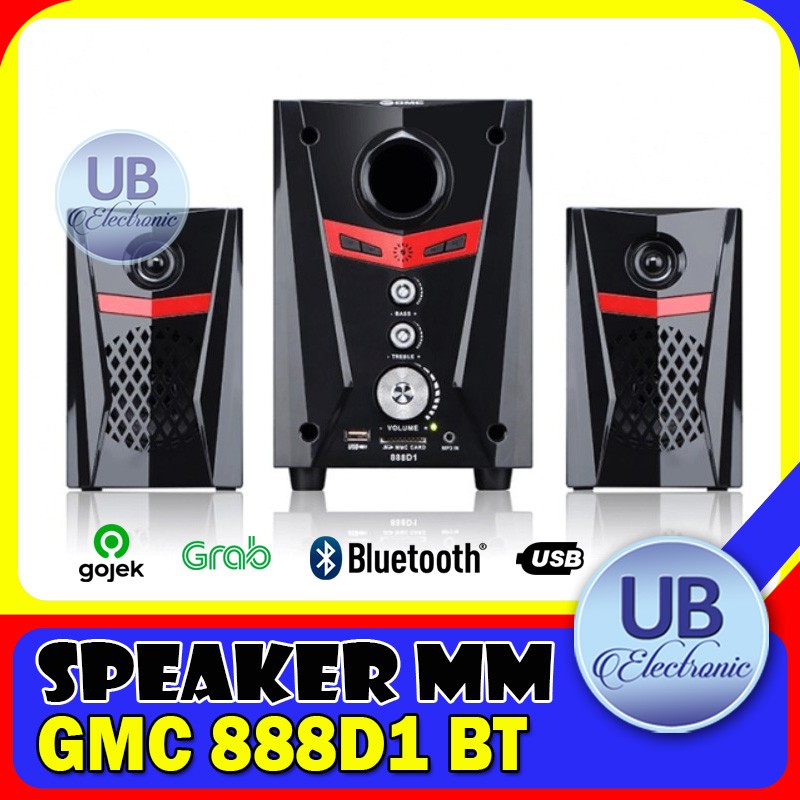 SPEAKER AKTIF BLUETOOTH GMC 888 D1 SPEAKER 888D1 USB MP3