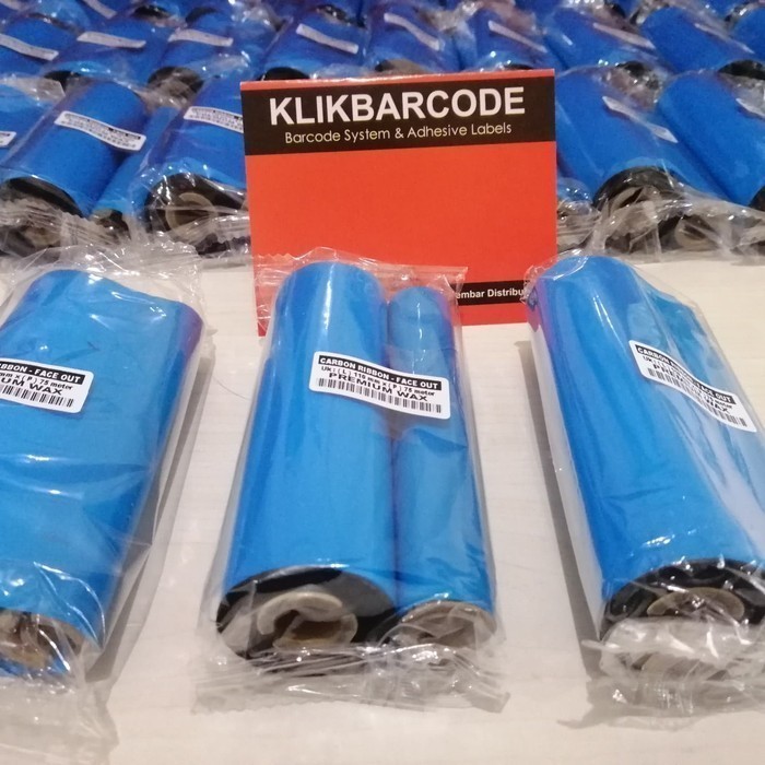 

MURAH 110 mm X 75 m BARCODE RIBBON WAX (FACE OUT) THERMAL TRANSFER RIBBON