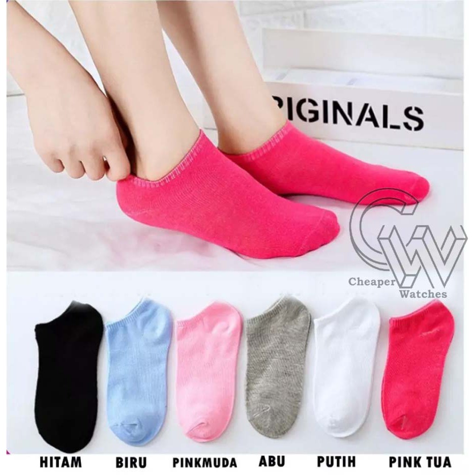 Cheaper-Kaos Kaki Pendek Kaos Kaki Ankle Cute Korean Kaos Kaki Pendek Polos  Motif Semata Kaki Import Murah