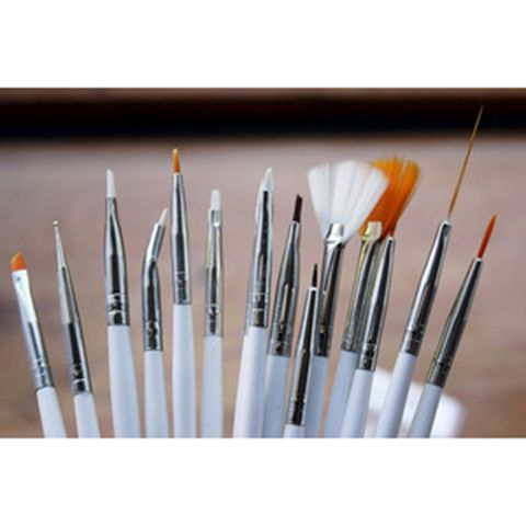 Kuas Nail Art Brush Kuku 15pcs