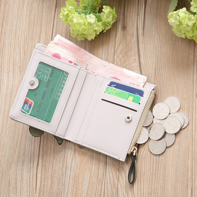 DOMPET WANITA KOREA EMELEE WALLET PENDEK PEREMPUAN KULIT FASHION IMPOR IMPORT LEATHER PANJANG-1