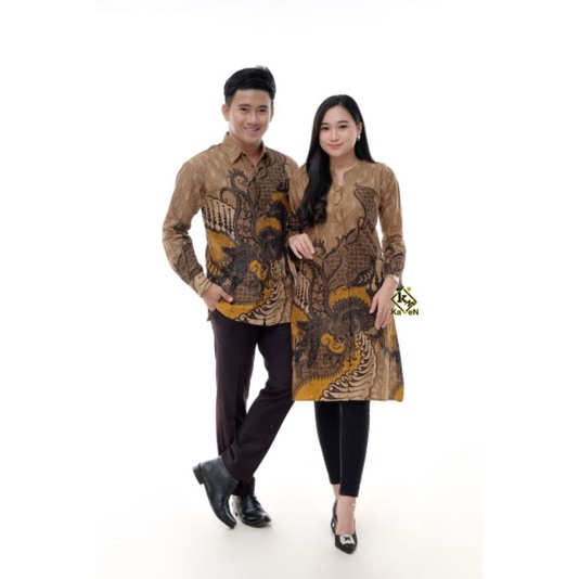 Batik Couple Modern Baju Batik Wanita Lengan Panjang Atasan Batik Kerja Wanita Blouse Batik Tunik Batik Kantor Seragam Batik M L XL XXL