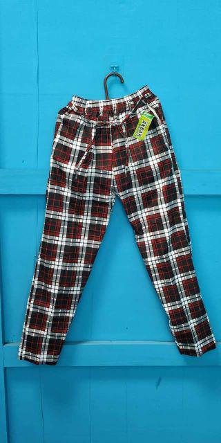 TARTAN PANTS BAGGY PANTS KOTAK KOTAK BAGGY PANTS MURAH 