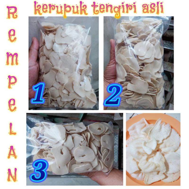 

krupuk / kerupuk ikan tenggiri asli ( rempelan / afkiran / pecahan / keriwilan ) 500 gr