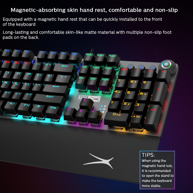 Keyboard Gaming Mechanical Multimedia Altec Lansing ALGK-8614 RGB Light