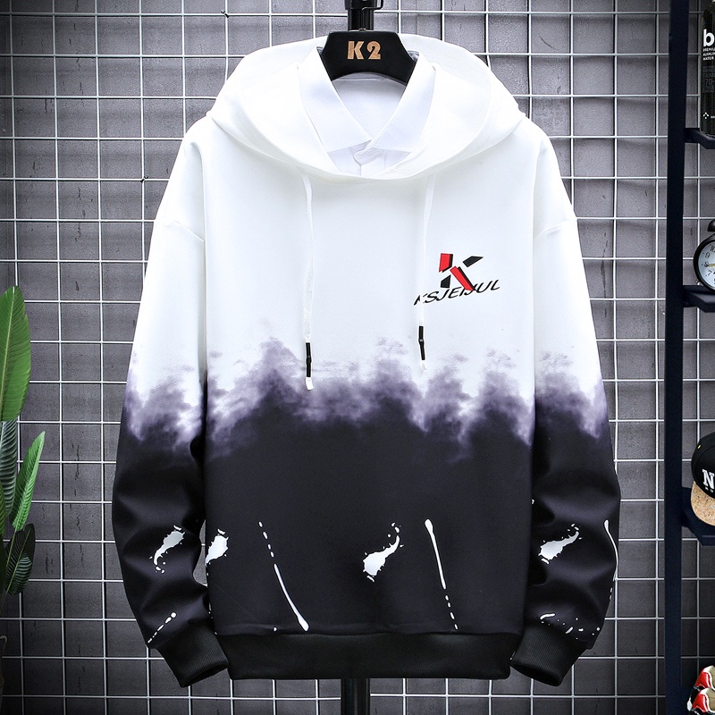 Hoodie Pria Sweater Kaos Hoodies Lengan Panjang Jaket Hoodie Bahan Polyester W2127