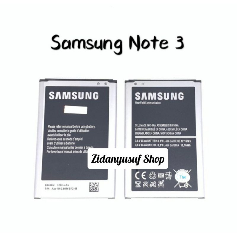 BATTERY BATRE BATRAI BATERAI SAMSUNG NOTE 3 N900 N9000 ORI