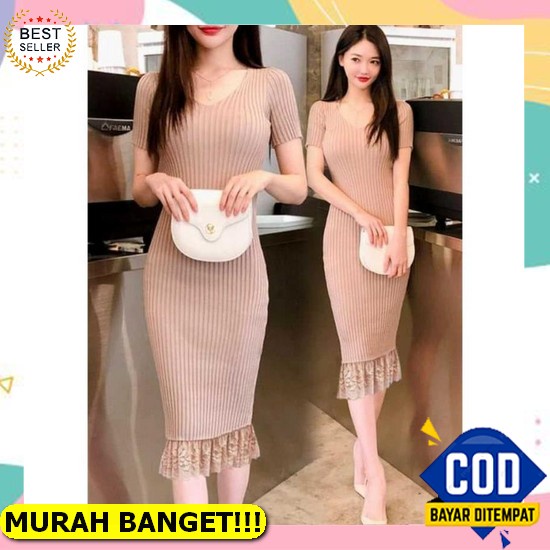 Baju Gamis Kaftan Bordir Luna Wanita Muslimah Dewasa Pesta Kondangan Lebaran Mewah Elegan Modern Mur