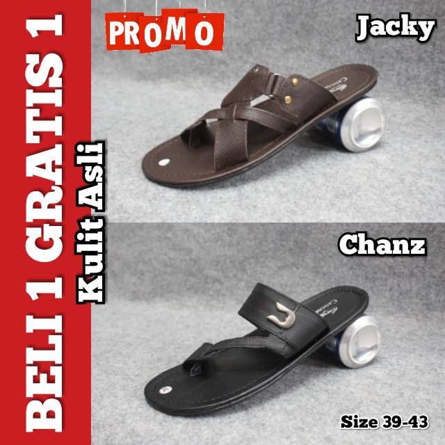  Ukuran  39 46 Sandal  Pria Korea  Fashion Ulzzang Sandalhitam 