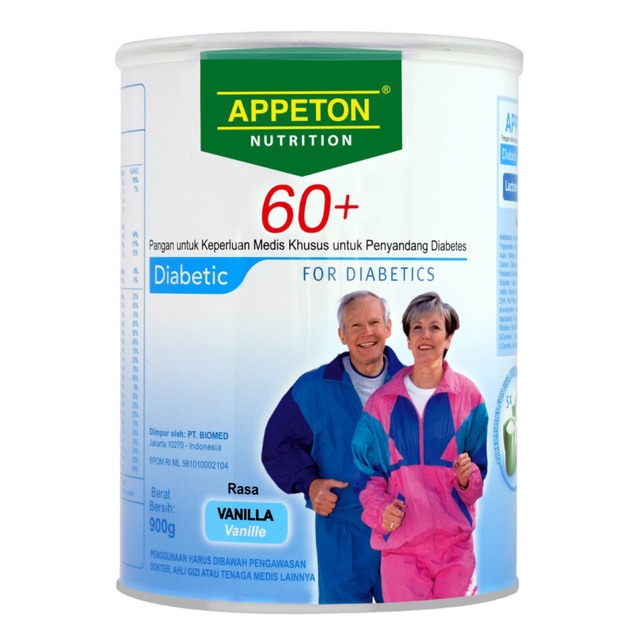 Appeton 60+ Diabetic Vanilla 900gr SPECIAL PROMO GEBYAR