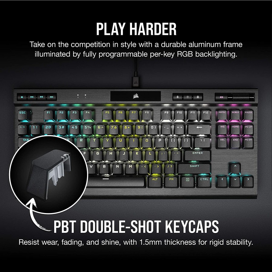 Corsair K70 TKL RGB Mechanical Gaming Keyboard