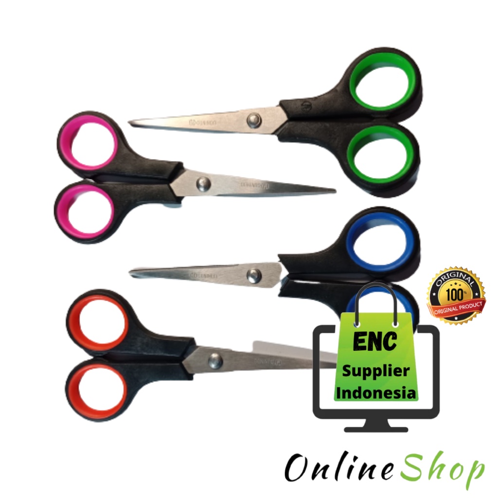 

GUNINDO 1 buah gunting omm ukuran tanggung scissor warna per pcs - enc.sup