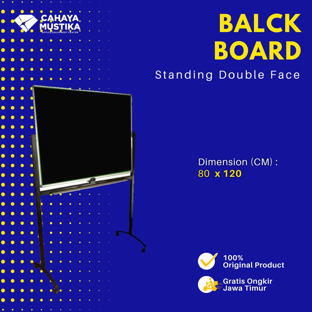 

Jual Papan Tulis Kapur Standing D/F Blackboard Sakana Uk 80x120 Malang