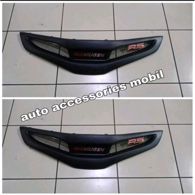 Grill Mugen Honda Jazz 2008 - 2010 lengkap emblem RS dan Mugen