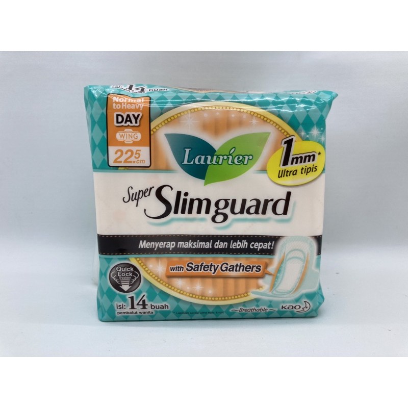 Pembalut Laurier SUPER SLIMGUARD WING 22,5cm Isi 14s barcode 6908594424087