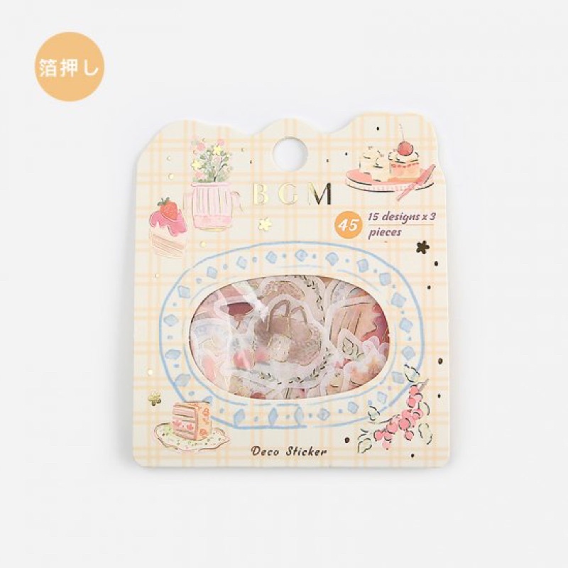 

Flake Seal Sticker BGM Dessert