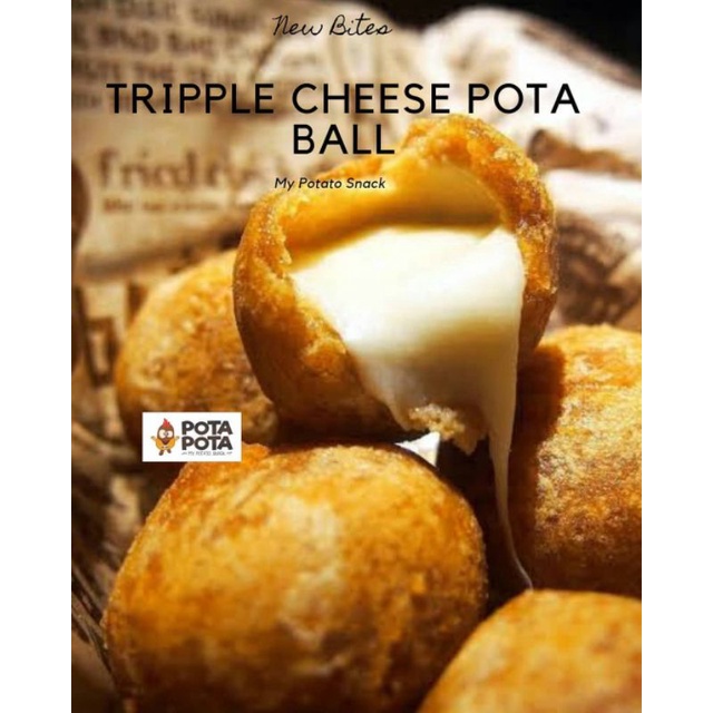 

Pota Pota Snack - Tripple Pota Cheese Ball isi 15 - Cemilan Praktis