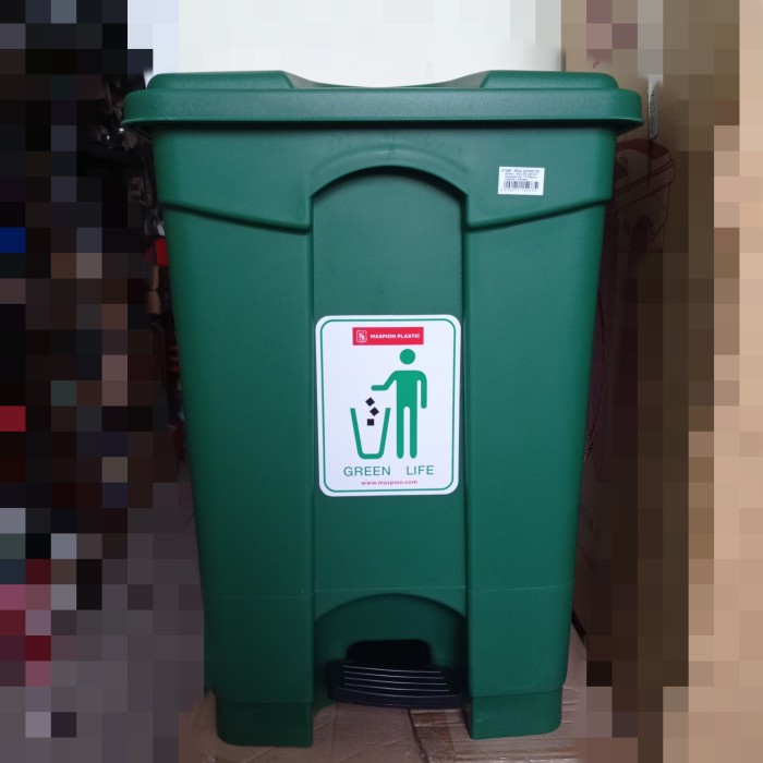 tong sampah Kotak segi Tempat Sampah pedal injak Sampah 50 70 100 liter maspion PEDAL DUSTBIN S50 BTD006