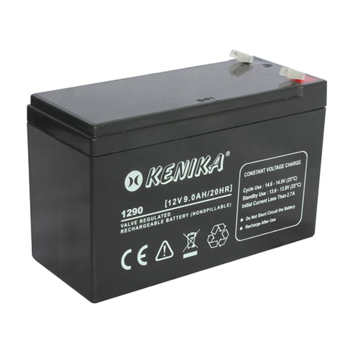 KENIKA Baterai Aki Kering VRLA 12V / 9Ah Sealed Lead-Acid Battery