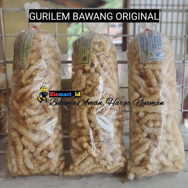 

Kerupuk Gurilem Cililin Gurilem Bawang Original 100gr