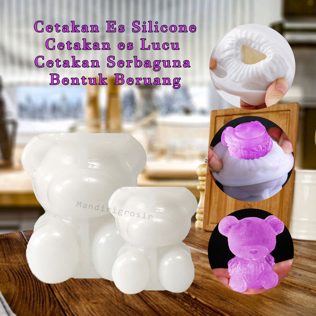 Cetakan es Lucu *Cetakan Es Silicone* Cetakan Serbaguna