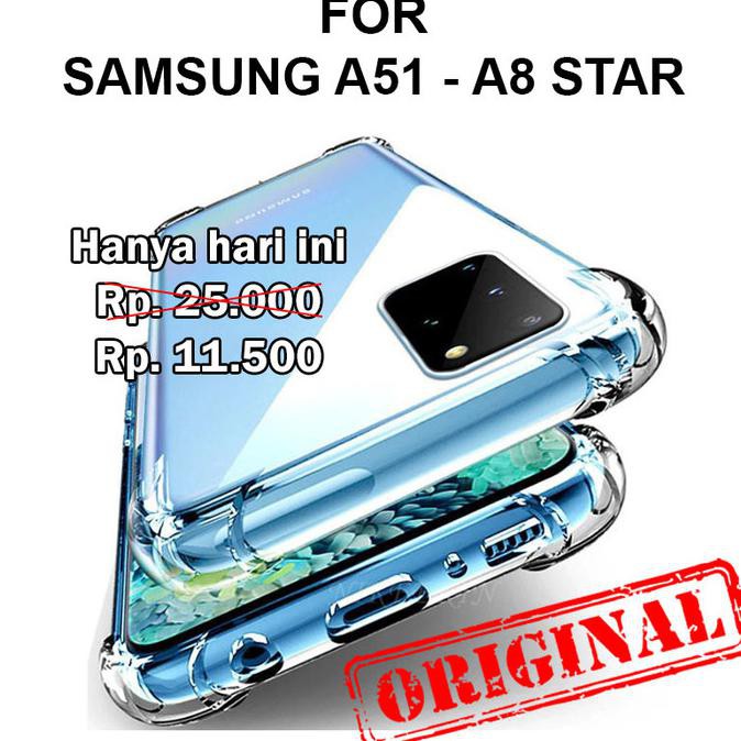 ANTI CRACK SOFT CASE SAMSUNG A51 A8 STAR CASING COVER ULTRA THIN TPU A8 STAR