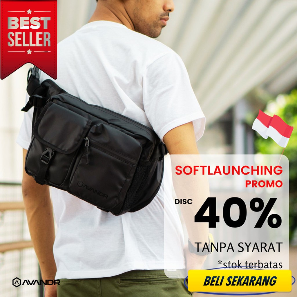 AVANDR SDX Shoulderbag Tas Punggung Multifungsi Banyak Kantong - Green Army