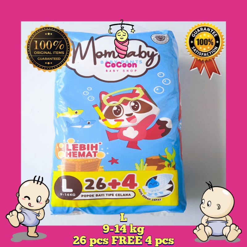 Popok Bayi Mom Baby Mombaby Pants L30 L 30 L30+4 L 30+4 Tipe Celana