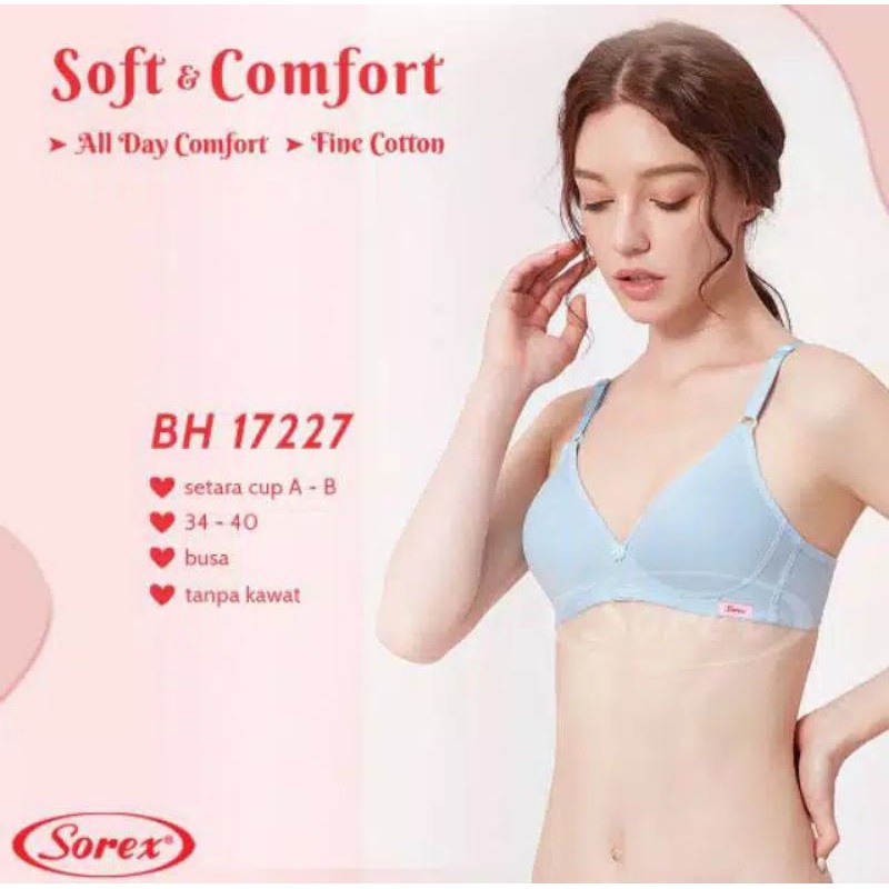 BH SOREX EXTRA SOFT &amp; COMFORT TANPA KAWAT 17227