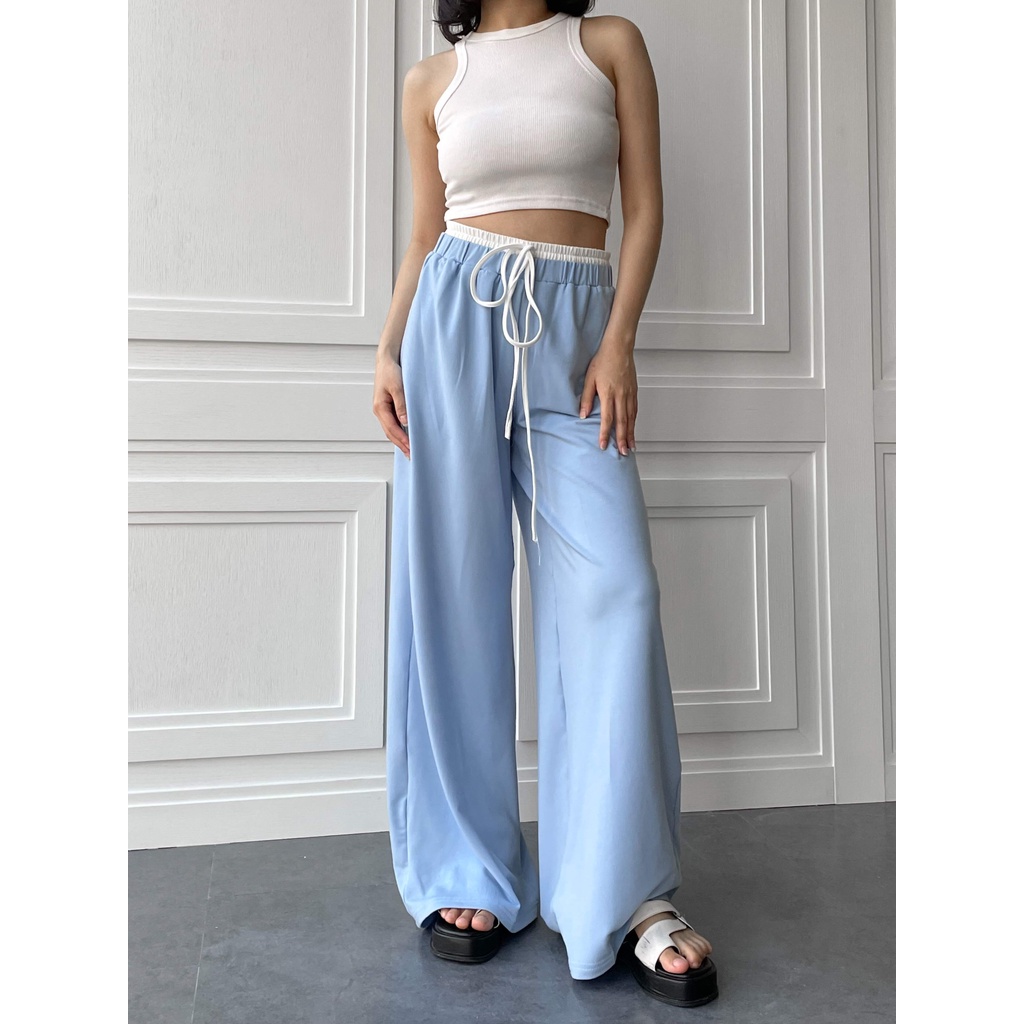 Poppy Peach EVE Cullots Pants - Celana Panjang Kulot Wanita