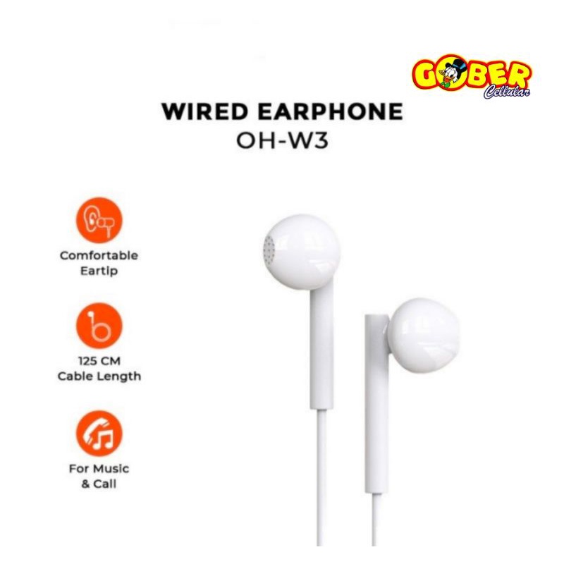 EARPHONE HEADSET OASE / OLIKE E20S SUPER BASS