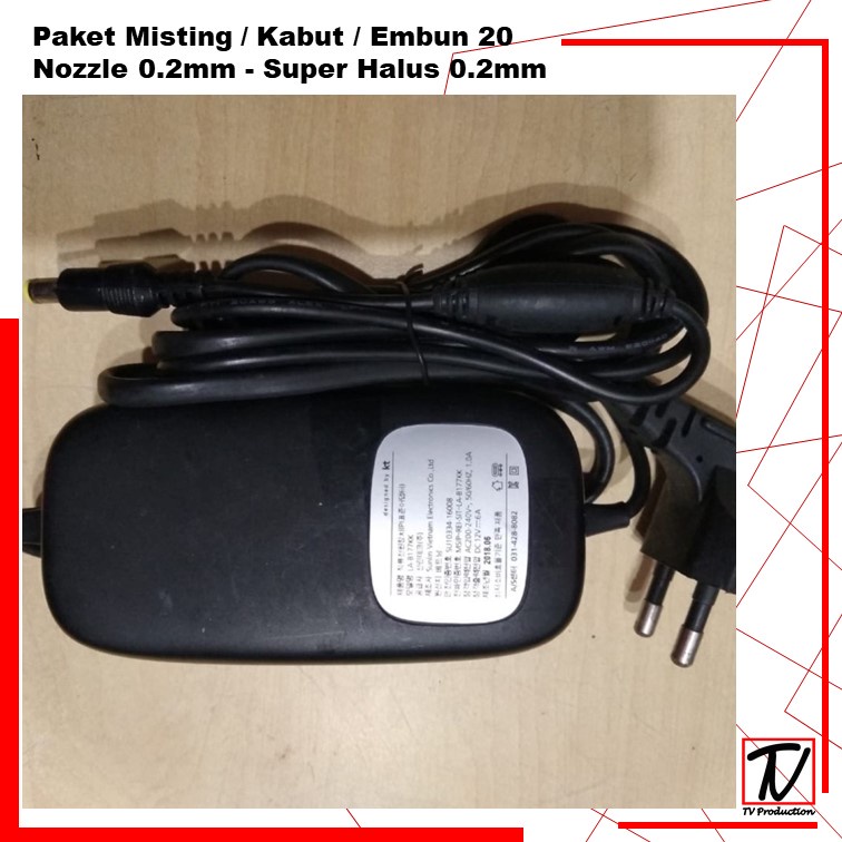 Paket Misting / Kabut / Embun 20 Nozzle 0.2/0.3mm