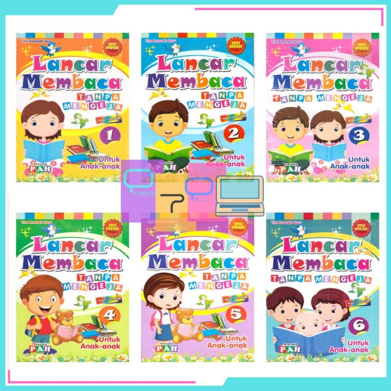 Buku Anak PAUD/TK Lancar Membaca Tanpa Mengeja