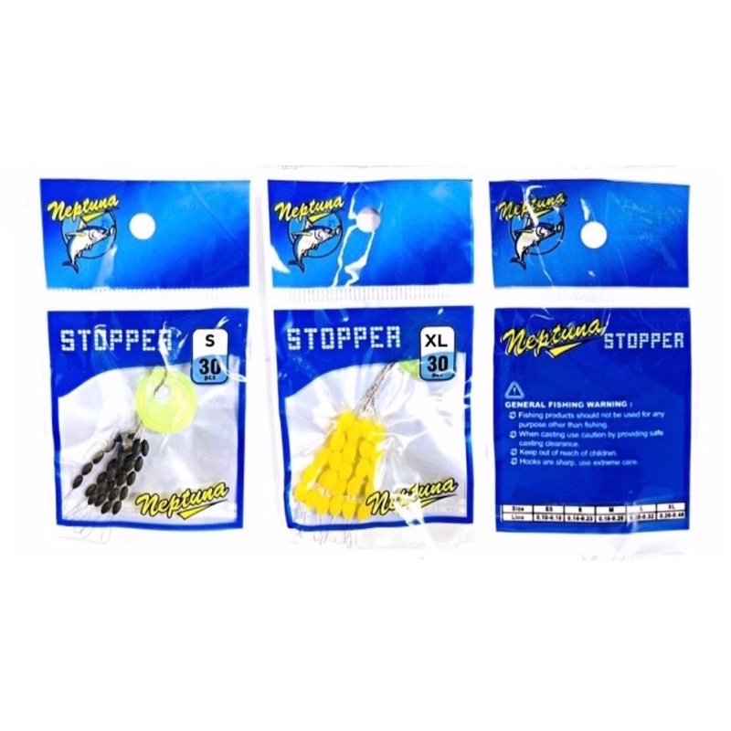 Stopper NEPTUNA OVAL ISI 30 | Hitam, Kuning | SS, S, M, L, XL