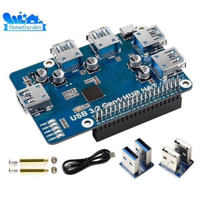 Topi Hub Usb 3.2 Gen1 Untuk Raspberry Pi 4B 3B 3B 2B B Zero Wh Zero Ko Nadrilanstore