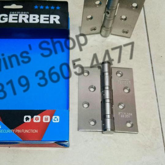 ✿ Engsel 4 inch Bahan Stainless Tebal / Engsel Pintu Gerber ➣