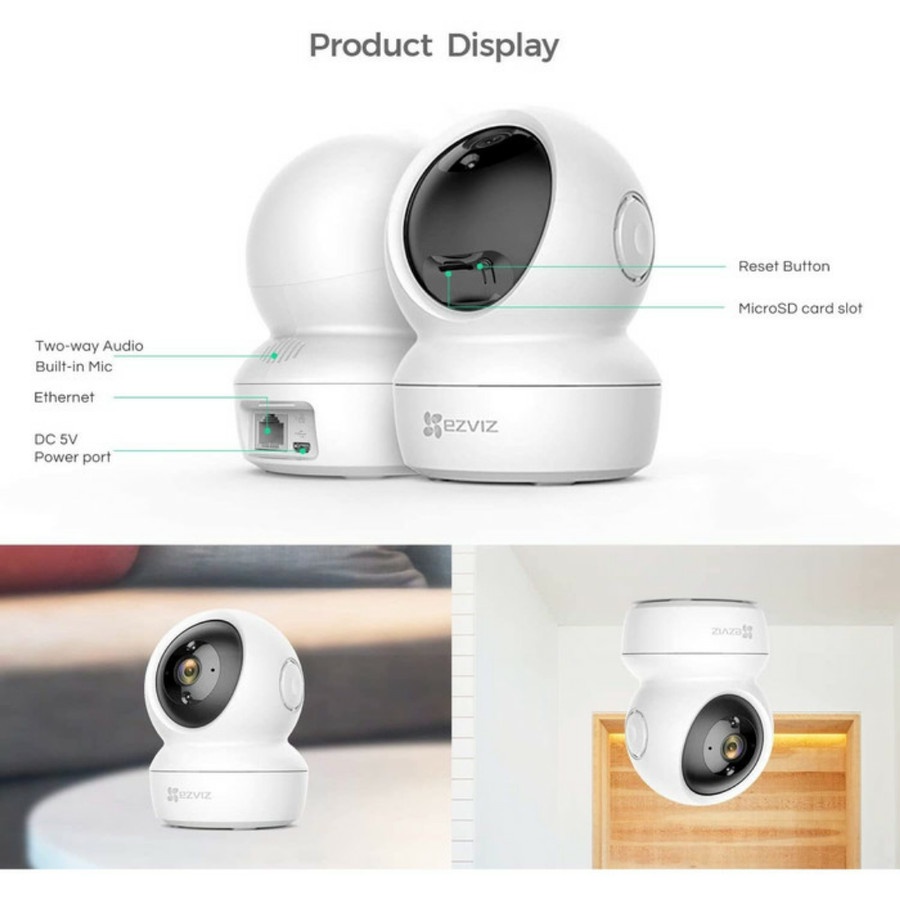 EZVIZ C6N 2MP Smart IP Camera Indoor CCTV Camera Wifi Full HD 1080p 360 Resmi Original