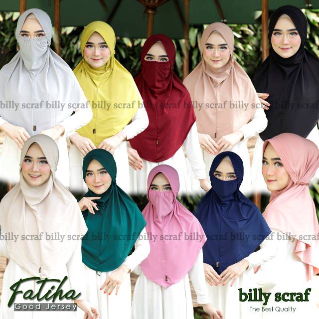Jilbab Masker Fatiha Hijab Fatiha by Billy Scarf