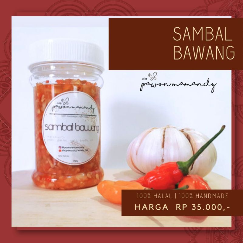 

Sambal Bawang | Sambal ala pawonmamandy 100% Halal | 100% Handmade