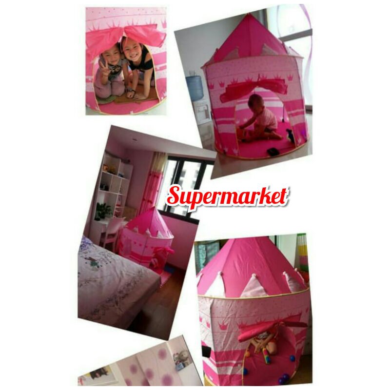 Tenda Anak Bermain Import Portable Model Castle