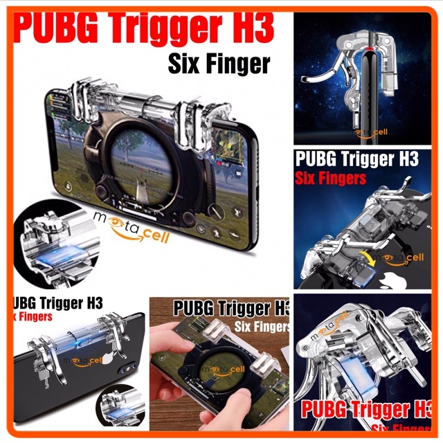 PUBG Trigger H3 Six Finger Mobile Phone Gamepad Controller