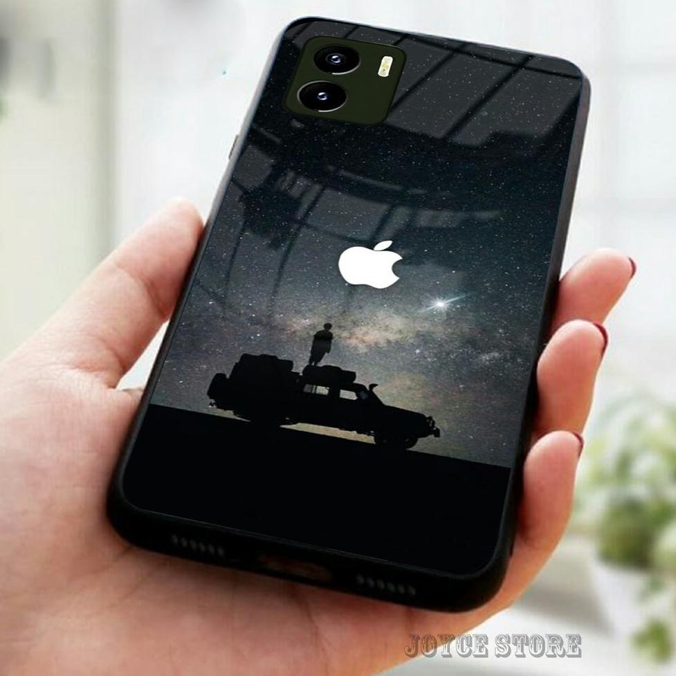 Z7A0 [CG248] Softcase Kaca + Tali Vivo Y15S Y21S Y - Case Hp Vivo Y12 Y15 Y12S - Kesing Hp Vivo Y20 