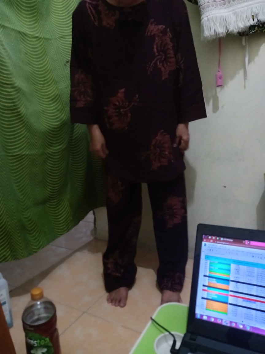 One Set Cap One Set Terbaru Kekinian Promo Rayon  Setelan Batik Motif Bunga Sepatu Terlaris Bisa Cod