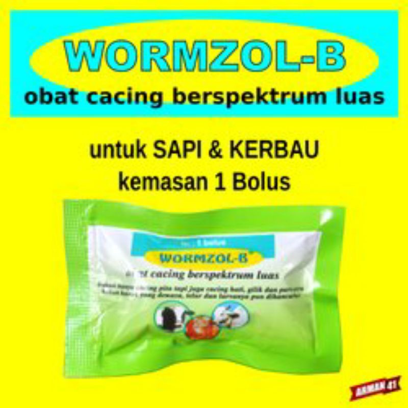 WORMZOL OBAT CACING UNTUK HEWAN SAPI DAN KERBAU