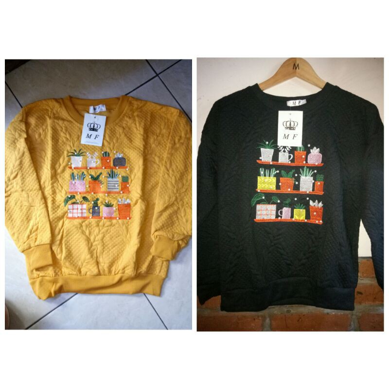 Kaos sweater rajut wanita Import Mf