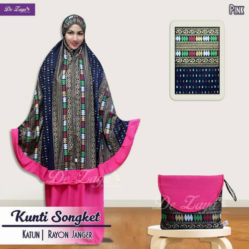 MUKENASONGKET KUNTI ATAS SONGKET BALI PINK | |BAJU PAKAIAN WANITA MURAH CODE : 1 408 62